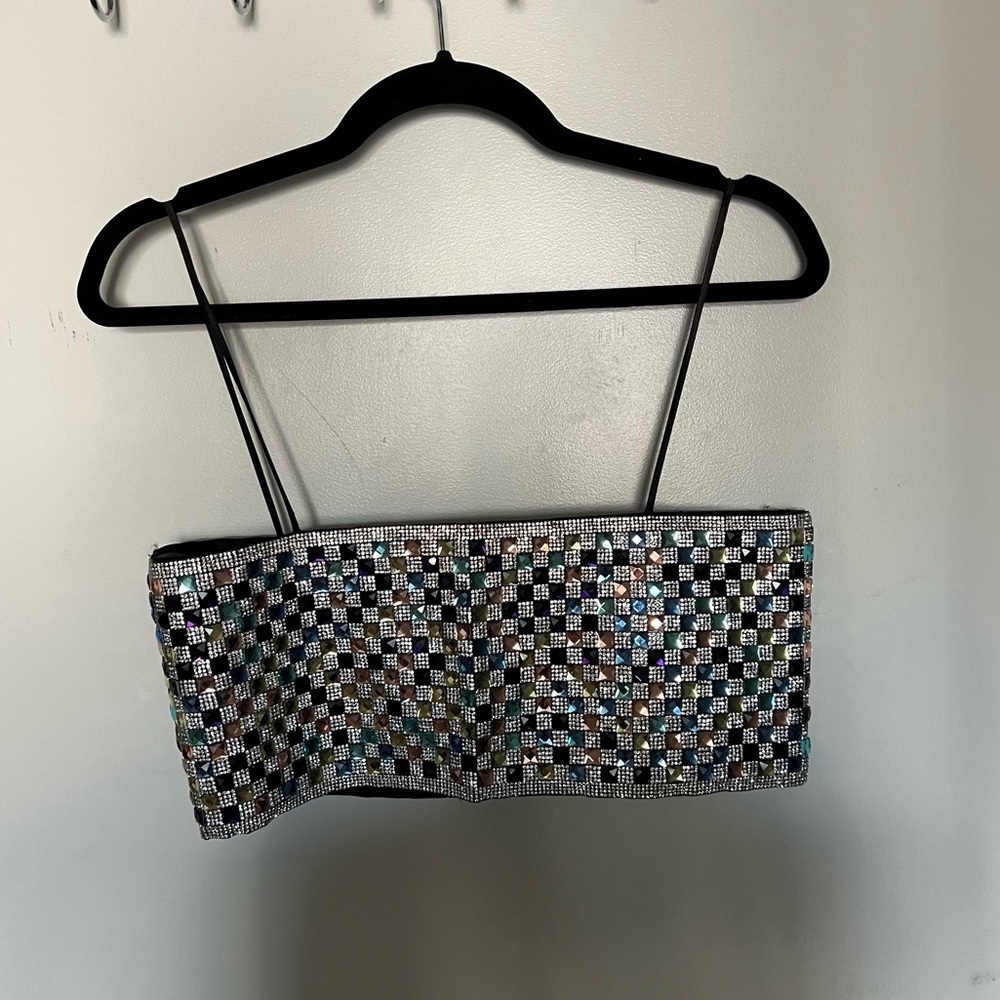Crystal Fashion Nova Luxe crop top